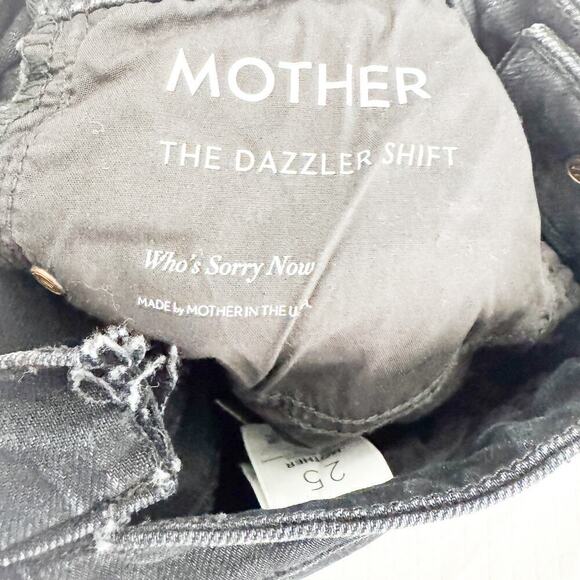 Mother Superior The Dazzler Shift Who's Sorry Now Black Denim Jeans Size 25 - Picture 6 of 10